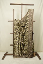 Beige HBP Modal Silk Saree - SRBMSS709