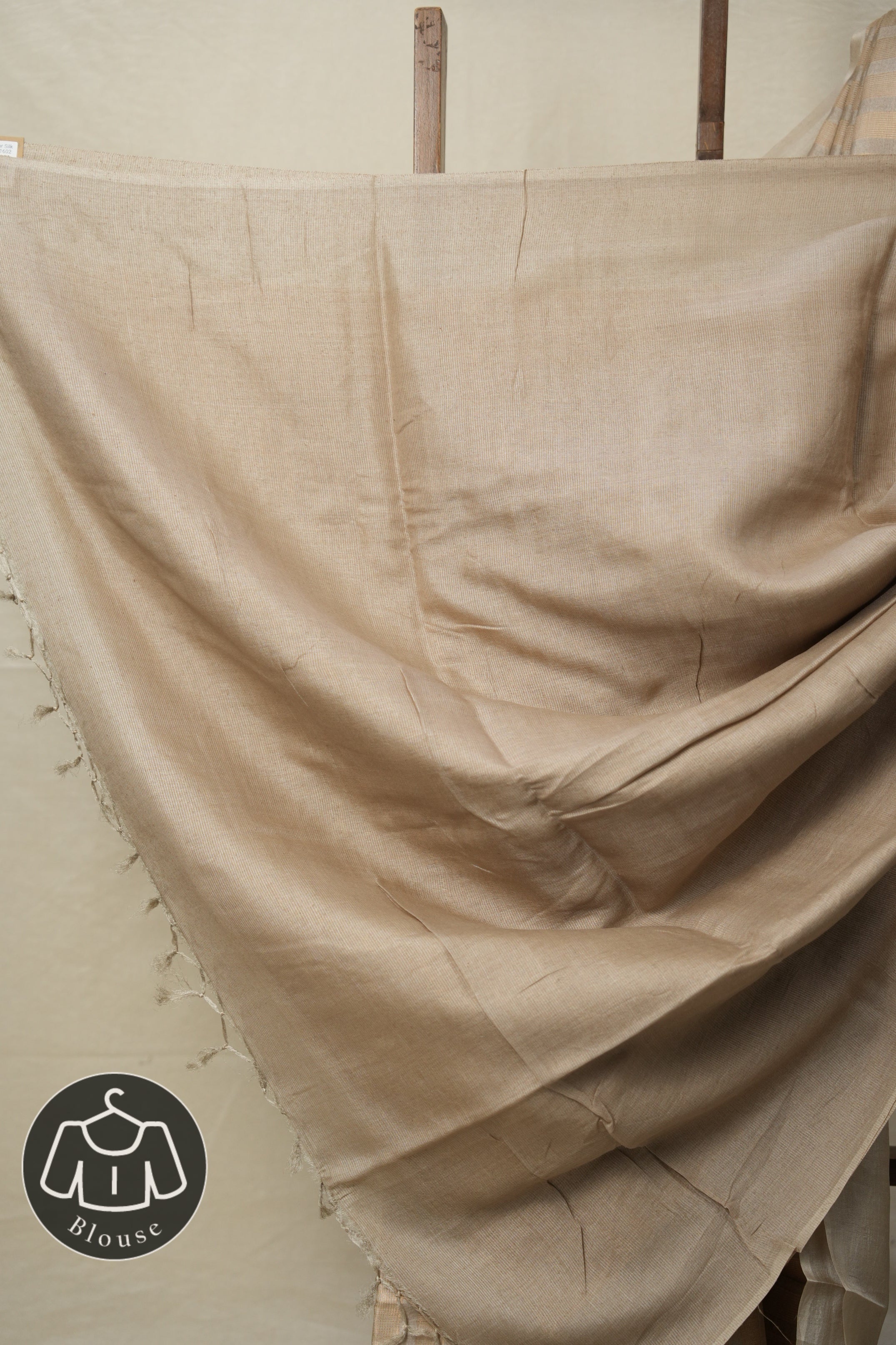 Light Beige Tussar Silk Saree - SRLBTSS1602