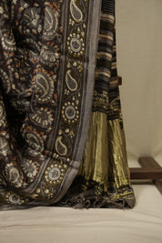 Coffee Brown Modal Silk Saree -SRCBMSS754