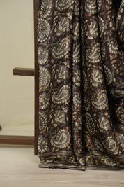 Coffee Brown Modal Silk Saree -SRCBMSS754