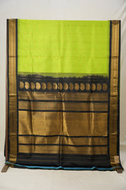 Neon Green Gadwal Silk Saree - SRNGGSS608