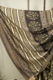 Beige HBP Modal Silk Saree - SRBMSS709