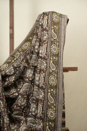 Coffee Brown Modal Silk Saree -SRCBMSS754