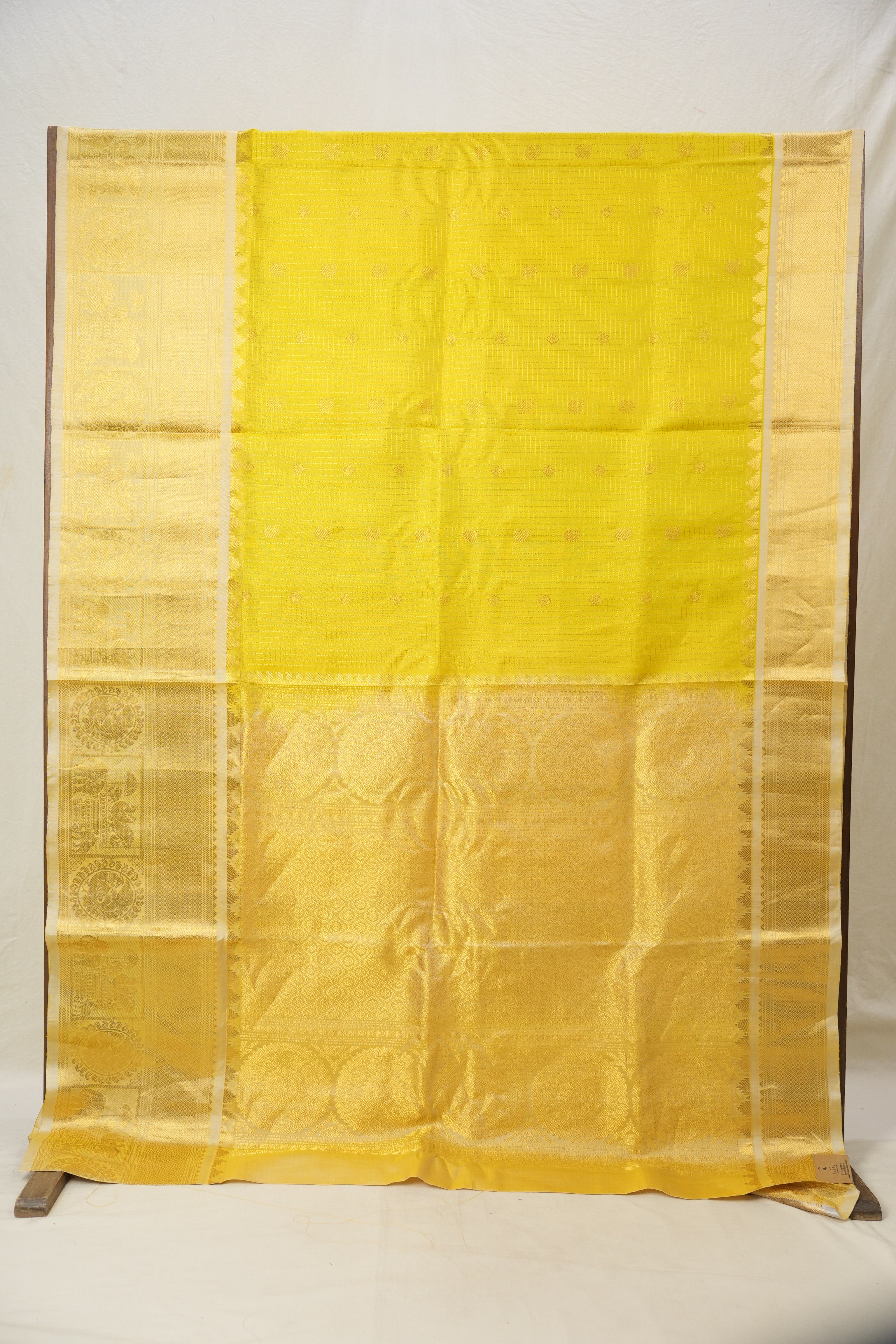 Olive Green Gadwal Silk Saree - SROGGSS614