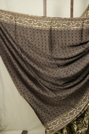 Beige HBP Modal Silk Saree - SRBMSS709
