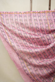 Pink HBP Cotton Silk Saree With Chanderi Border - SRPCSS1377