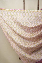 Pink HBP Cotton Silk Saree With Chanderi Border - SRPCSS1377