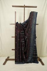 Brick HBP Modal Silk Saree - SRBMSS707