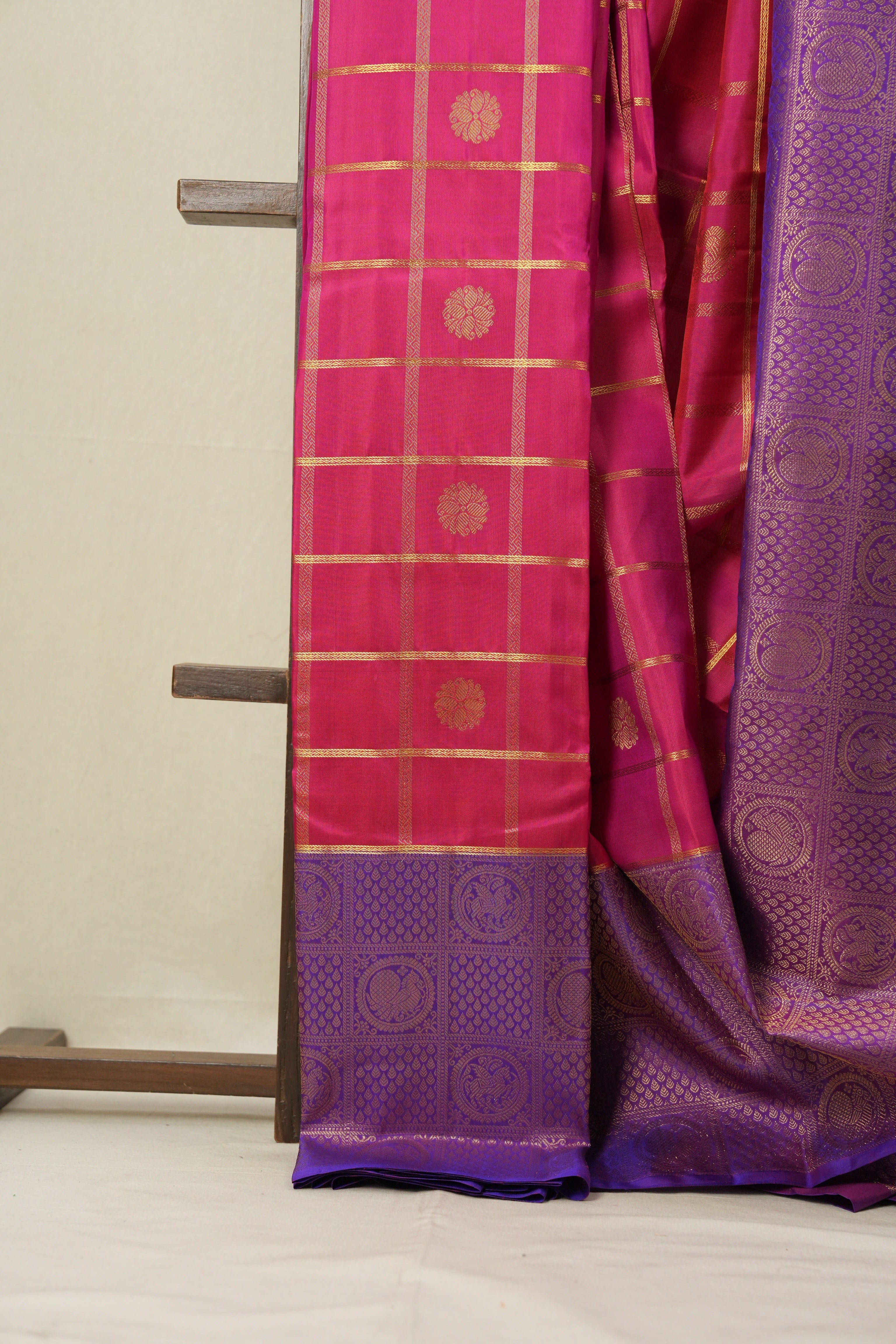 Rani Pink Kanjivaram Silk Saree - SRRPKSS933