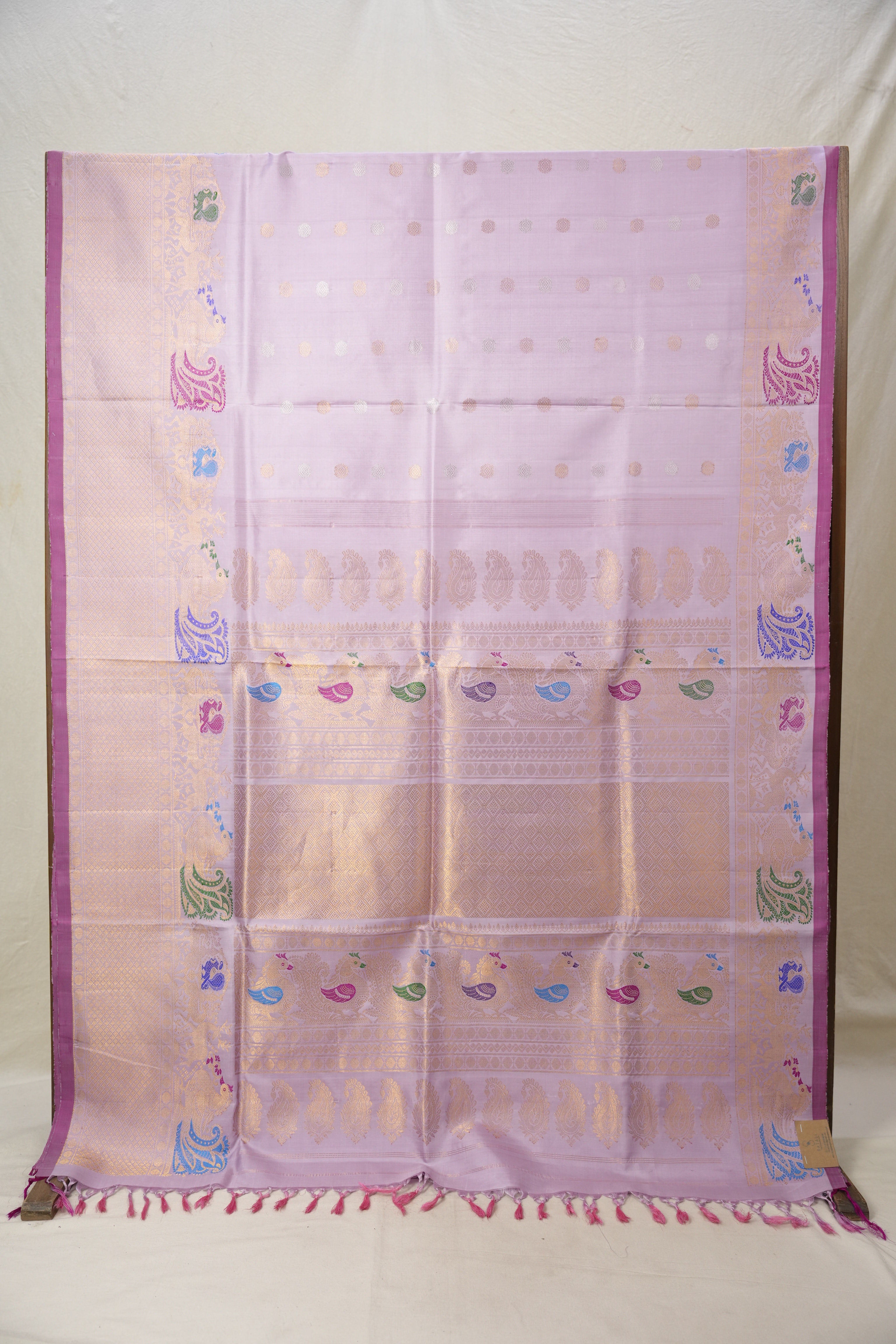 Lavender Gadwal Silk Saree - SRLGSS523