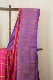 Rani Pink Kanjivaram Silk Saree - SRRPKSS933