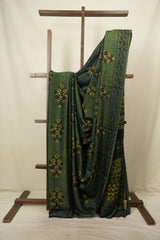 Green Modal Silk Saree -SRGMSS758