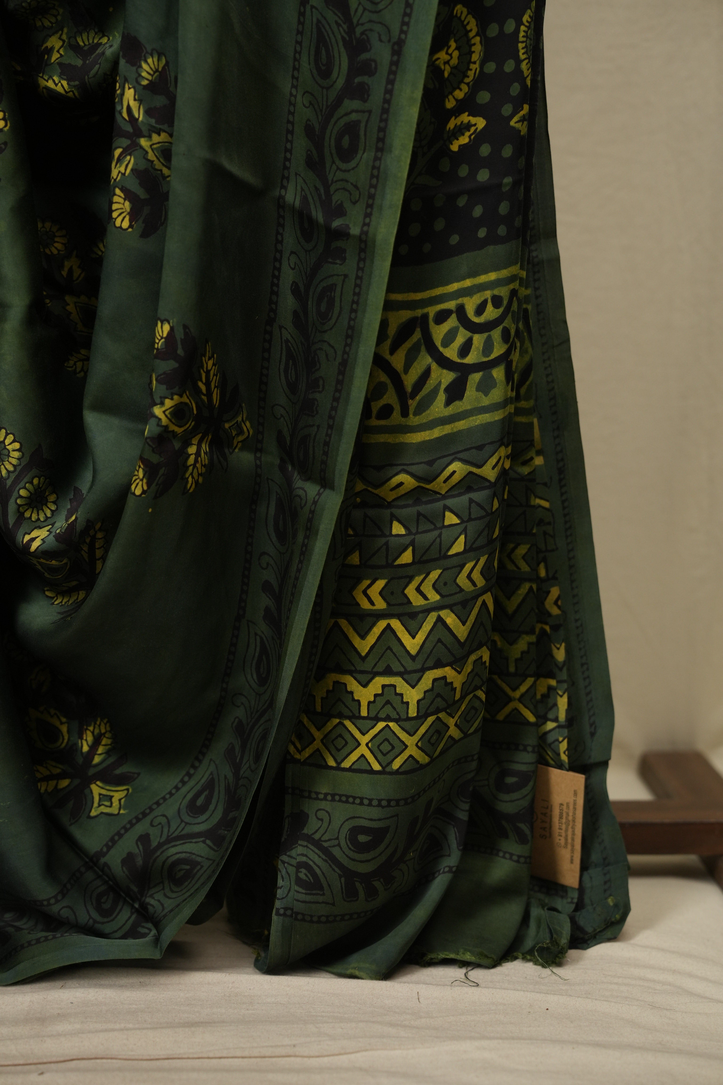 Green Modal Silk Saree -SRGMSS758