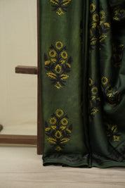 Green Modal Silk Saree -SRGMSS758