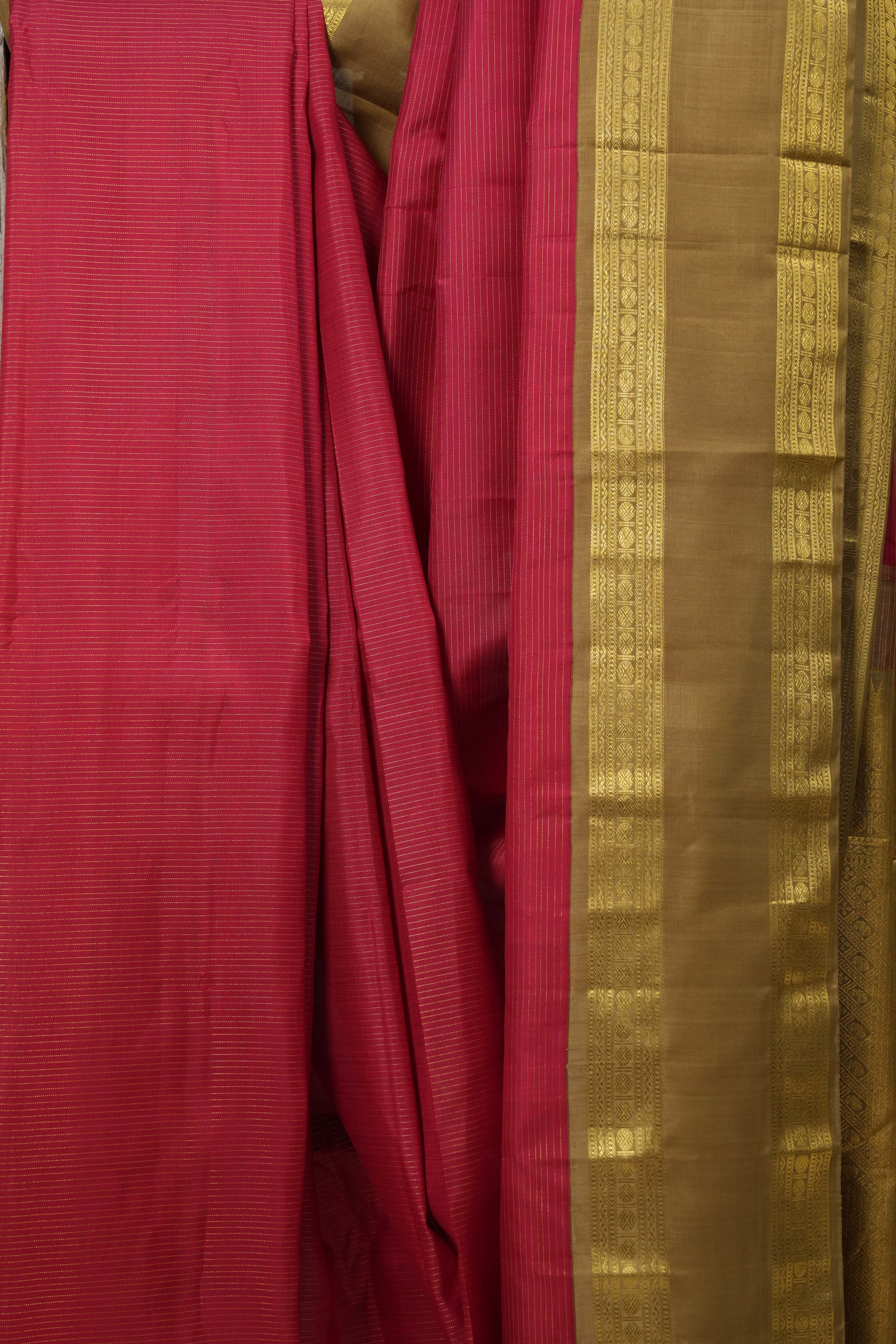 Red Kanjivaram Silk Saree - SRRKSS932