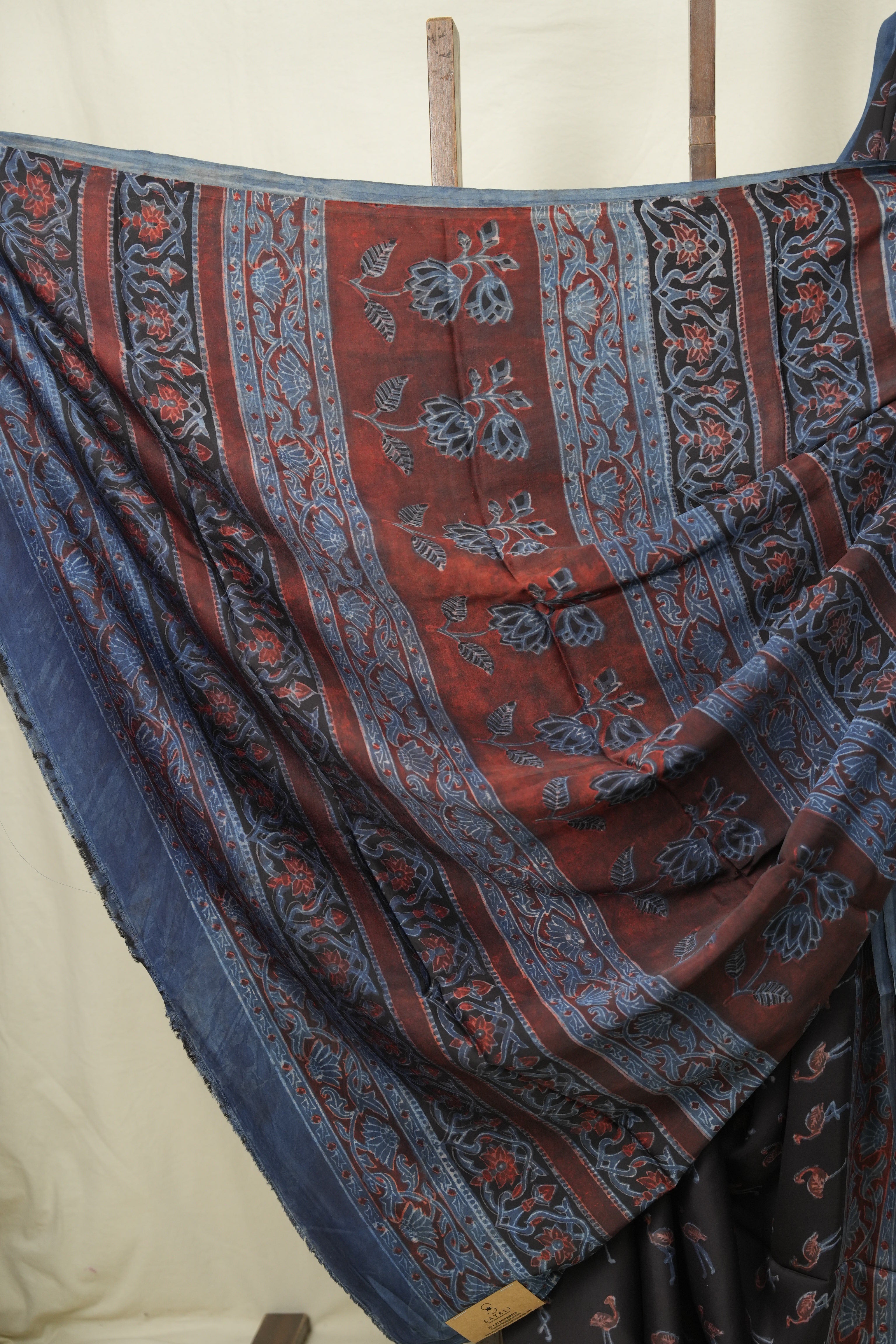 Black HBP Modal Silk Saree - SRBMSS704