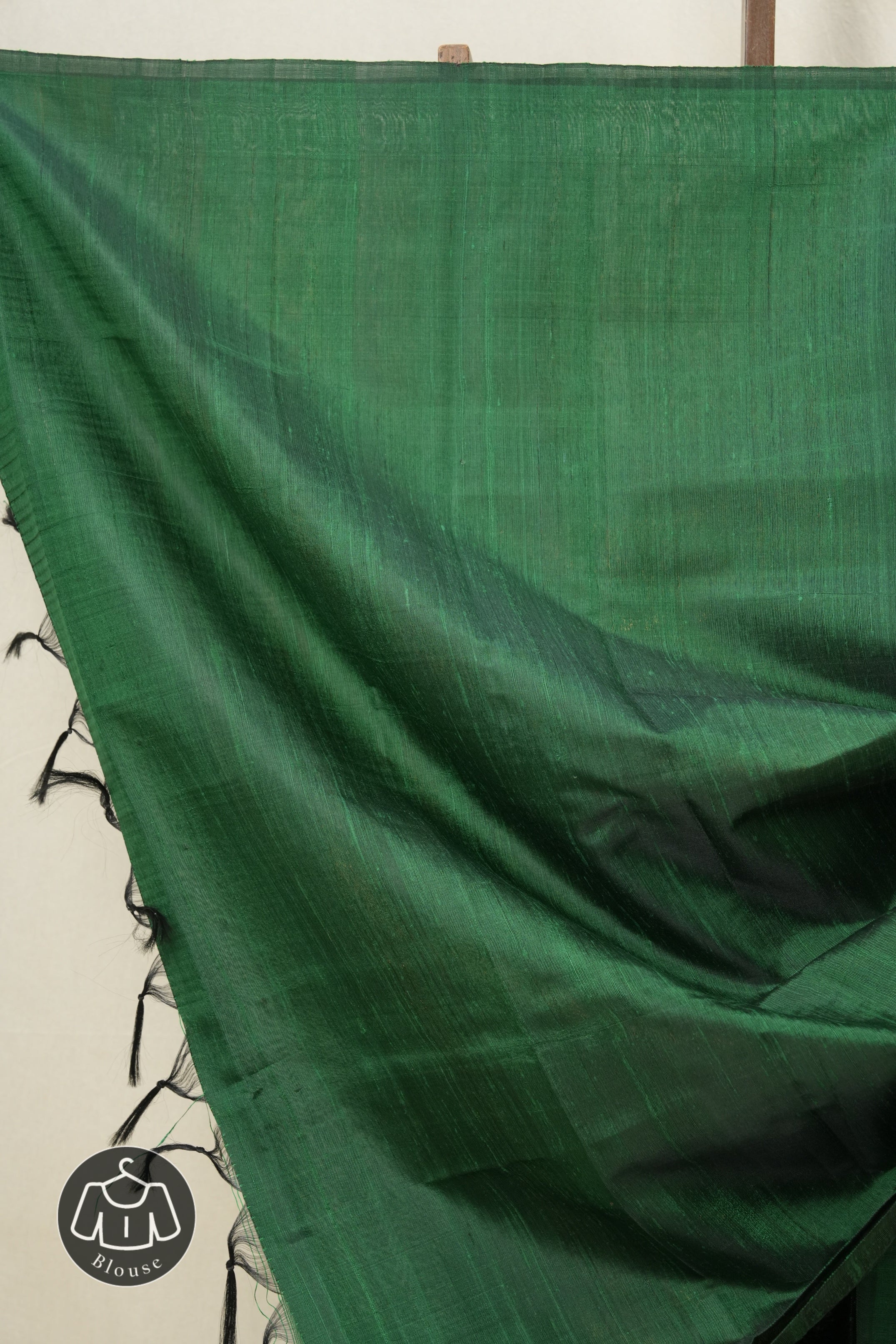 Green Raw Silk Saree - SRGRSS809