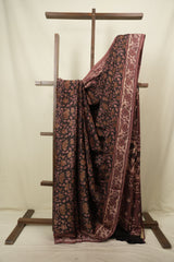 Black Modal Silk Saree -SRBMSS752
