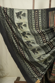 Green HBP Modal Silk Saree - SRGMSS702