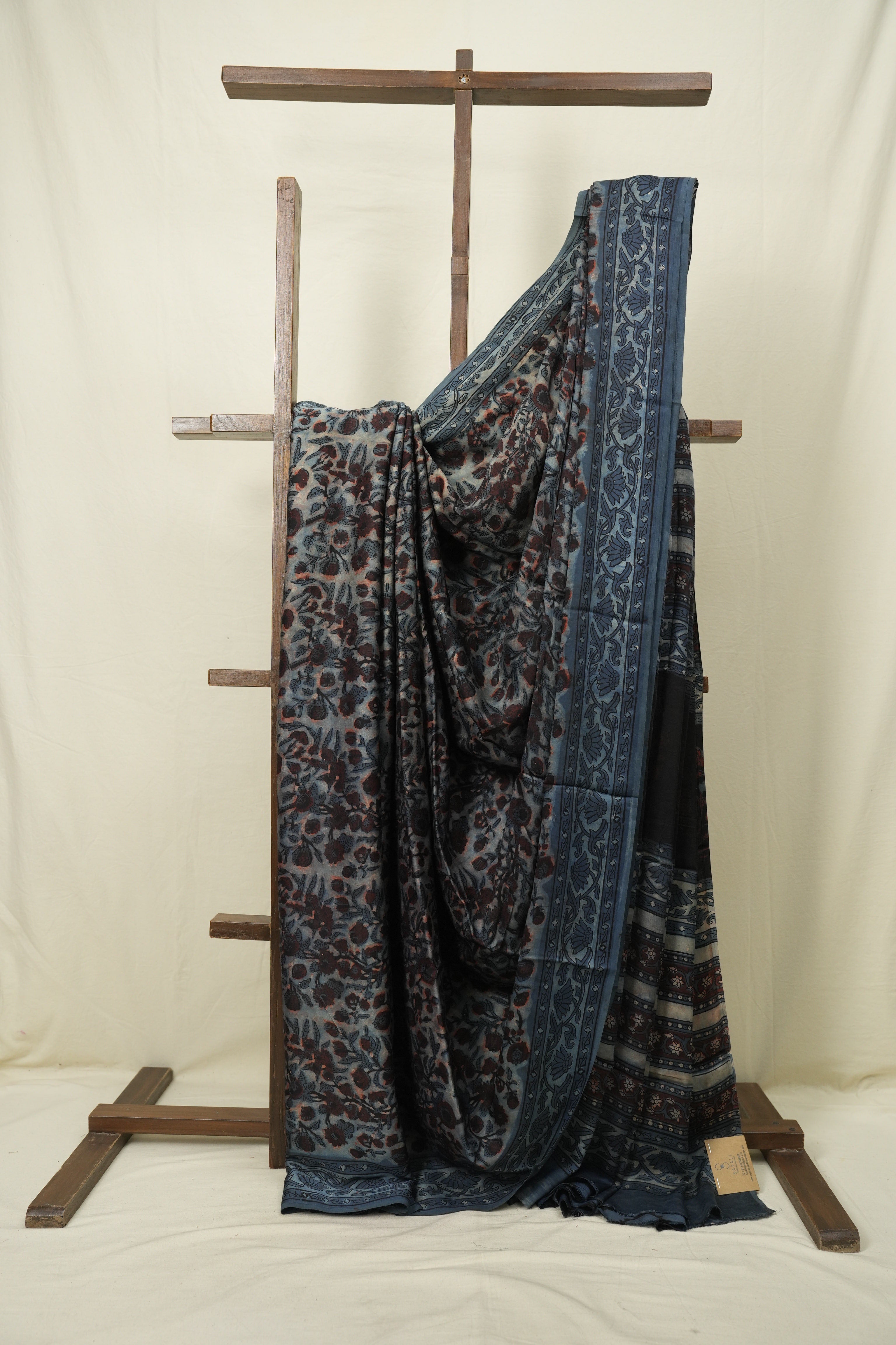 Blue HBP Modal Silk Saree - SRBMSS701