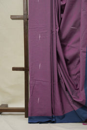 Purple Plain Cotton Ilkal Saree (DEFECT) - SRPPCIS116-PI
