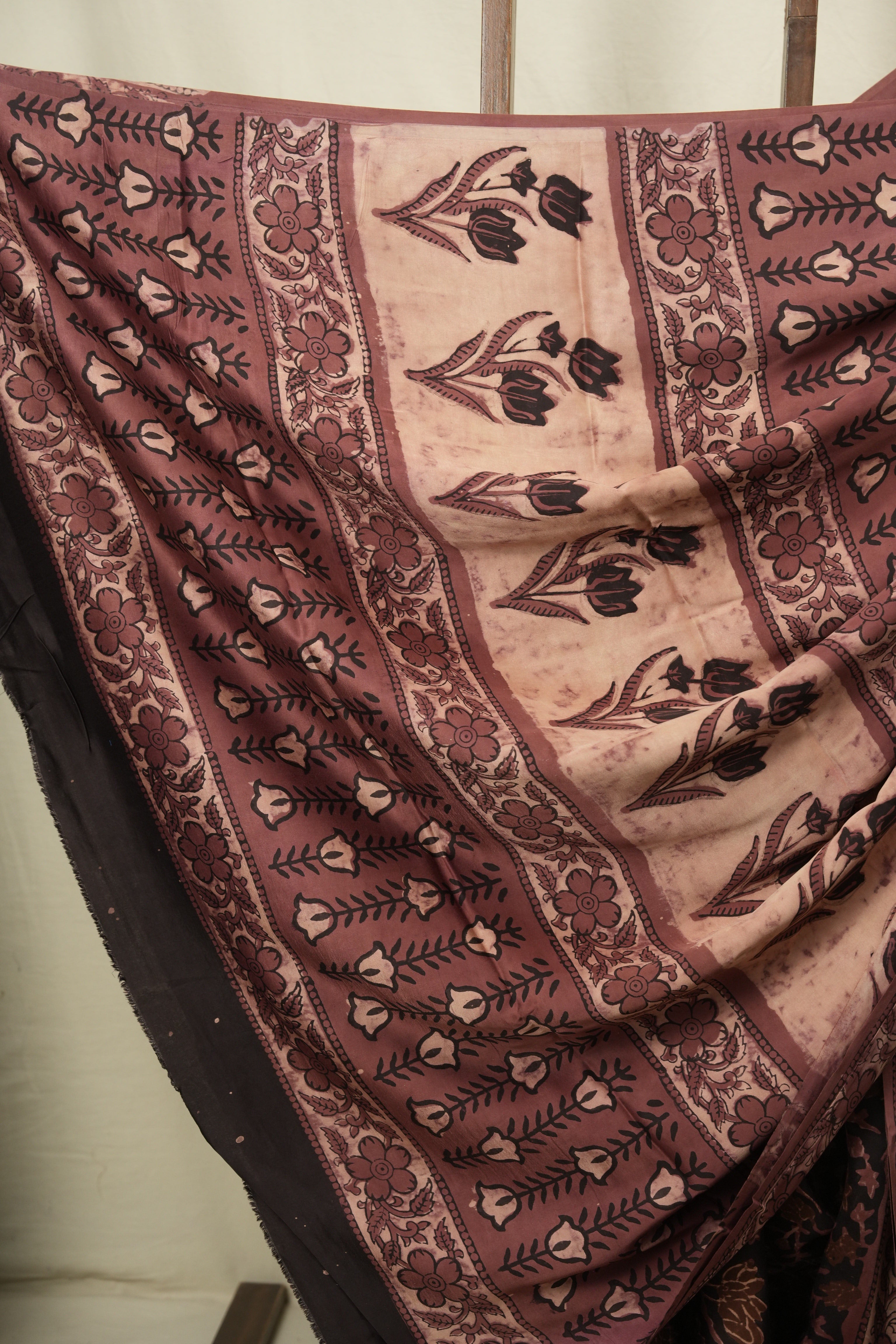 Black Modal Silk Saree -SRBMSS752