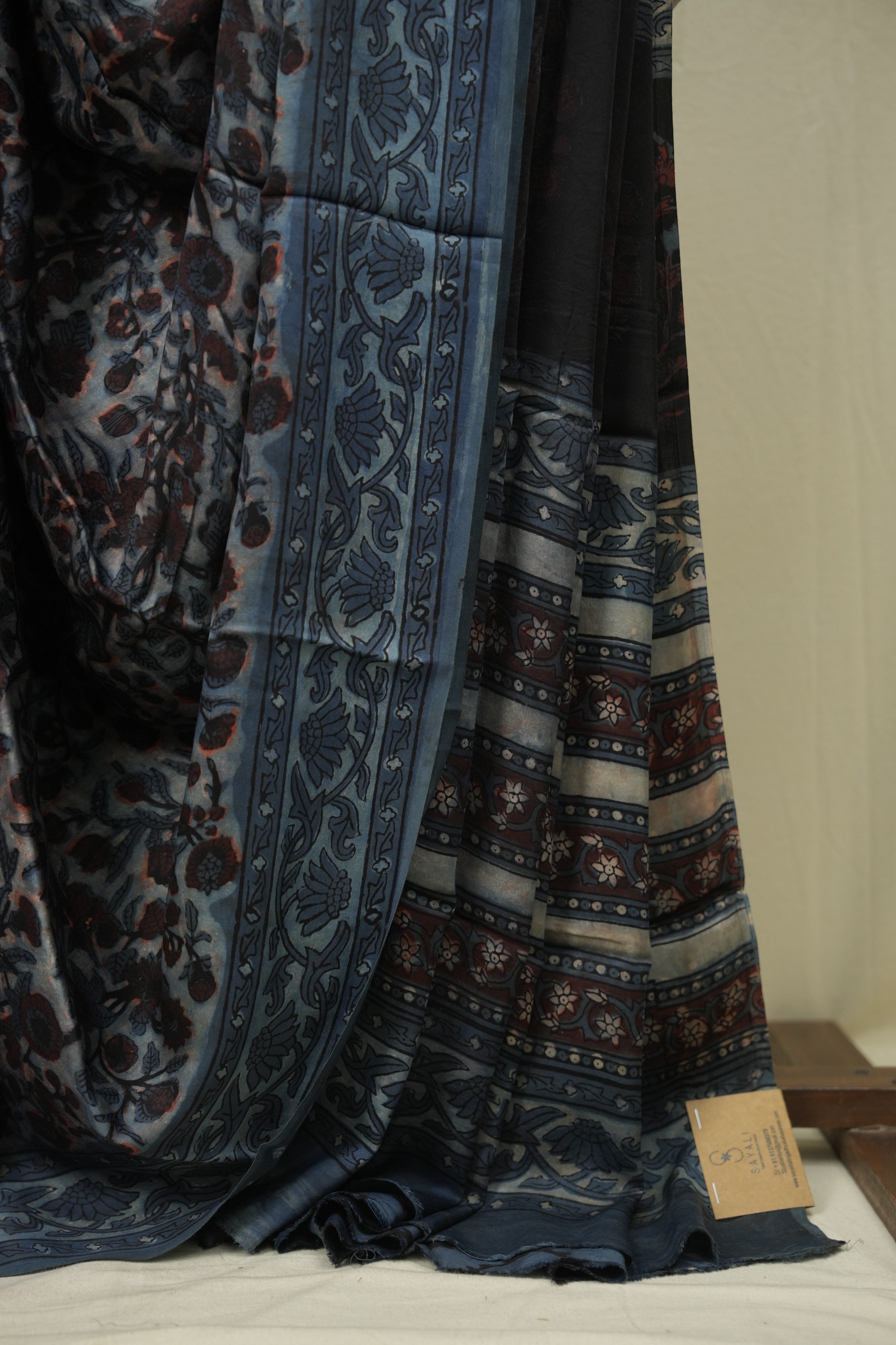 Blue HBP Modal Silk Saree - SRBMSS701