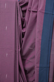 Purple Plain Cotton Ilkal Saree (DEFECT) - SRPPCIS116-PI