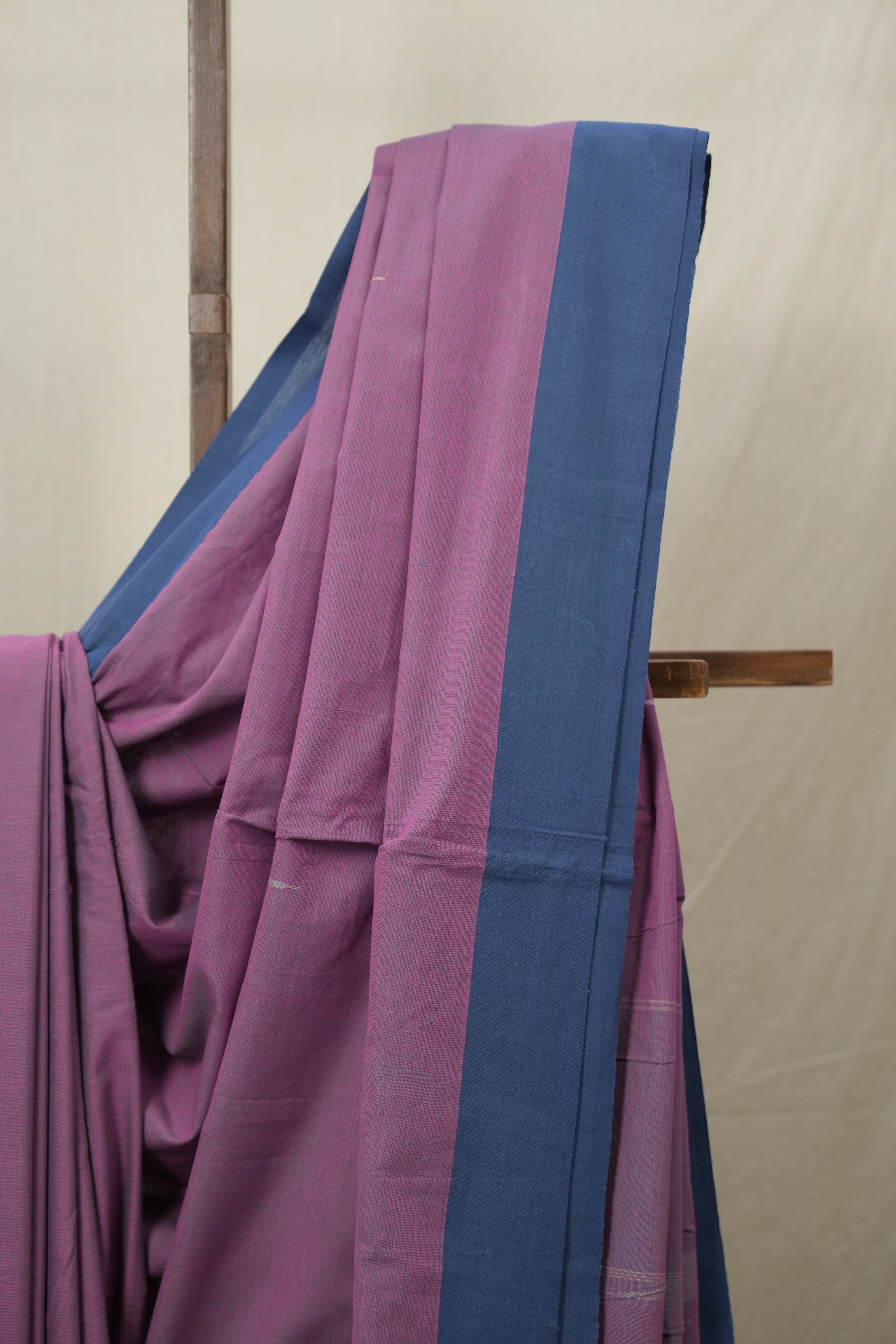 Purple Plain Cotton Ilkal Saree (DEFECT) - SRPPCIS116-PI