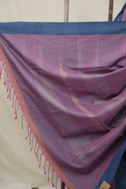 Purple Plain Cotton Ilkal Saree (DEFECT) - SRPPCIS116-PI