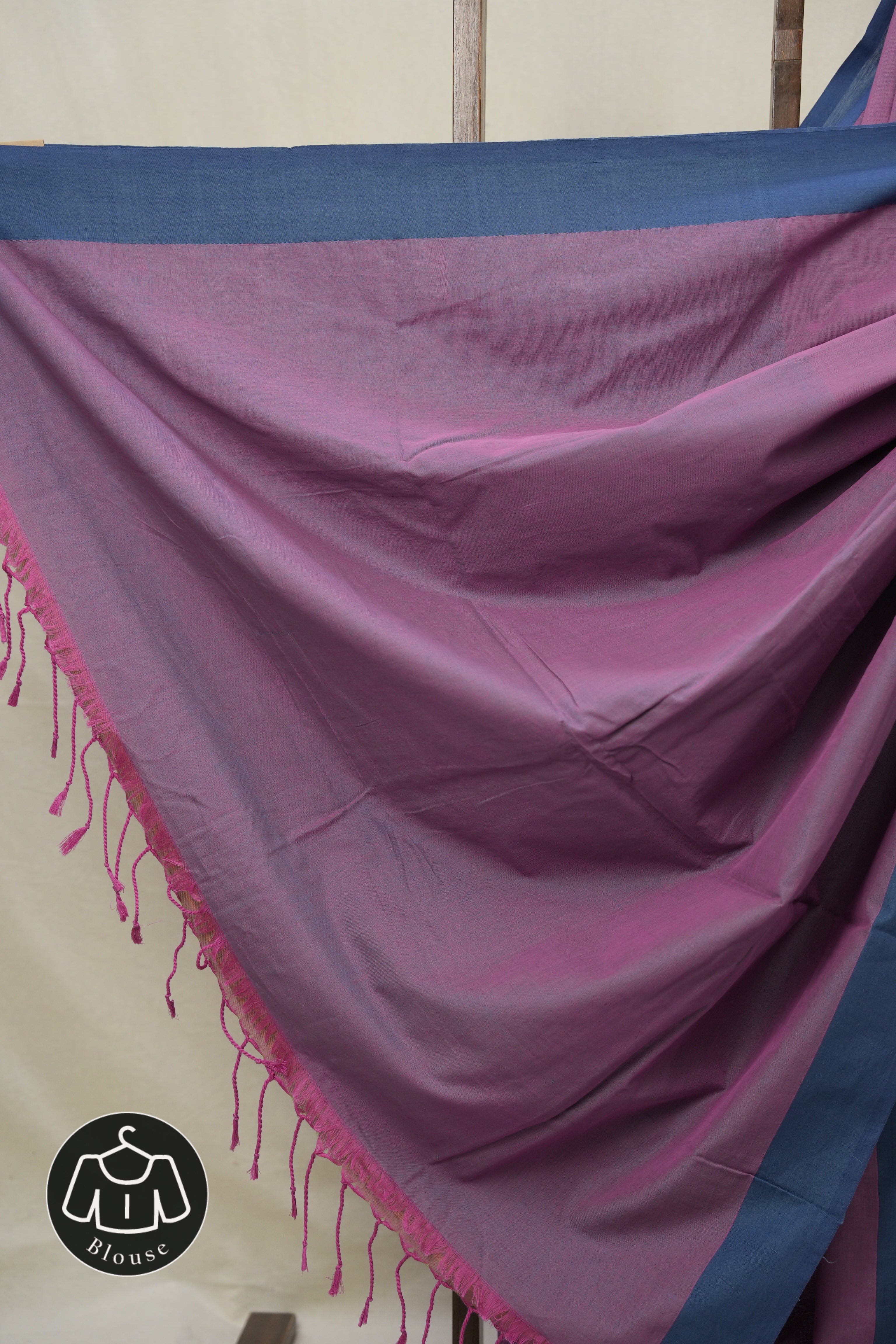 Purple Plain Cotton Ilkal Saree (DEFECT) - SRPPCIS116-PI