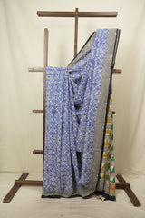 Blue HBP Cotton Saree - SRBCS3780