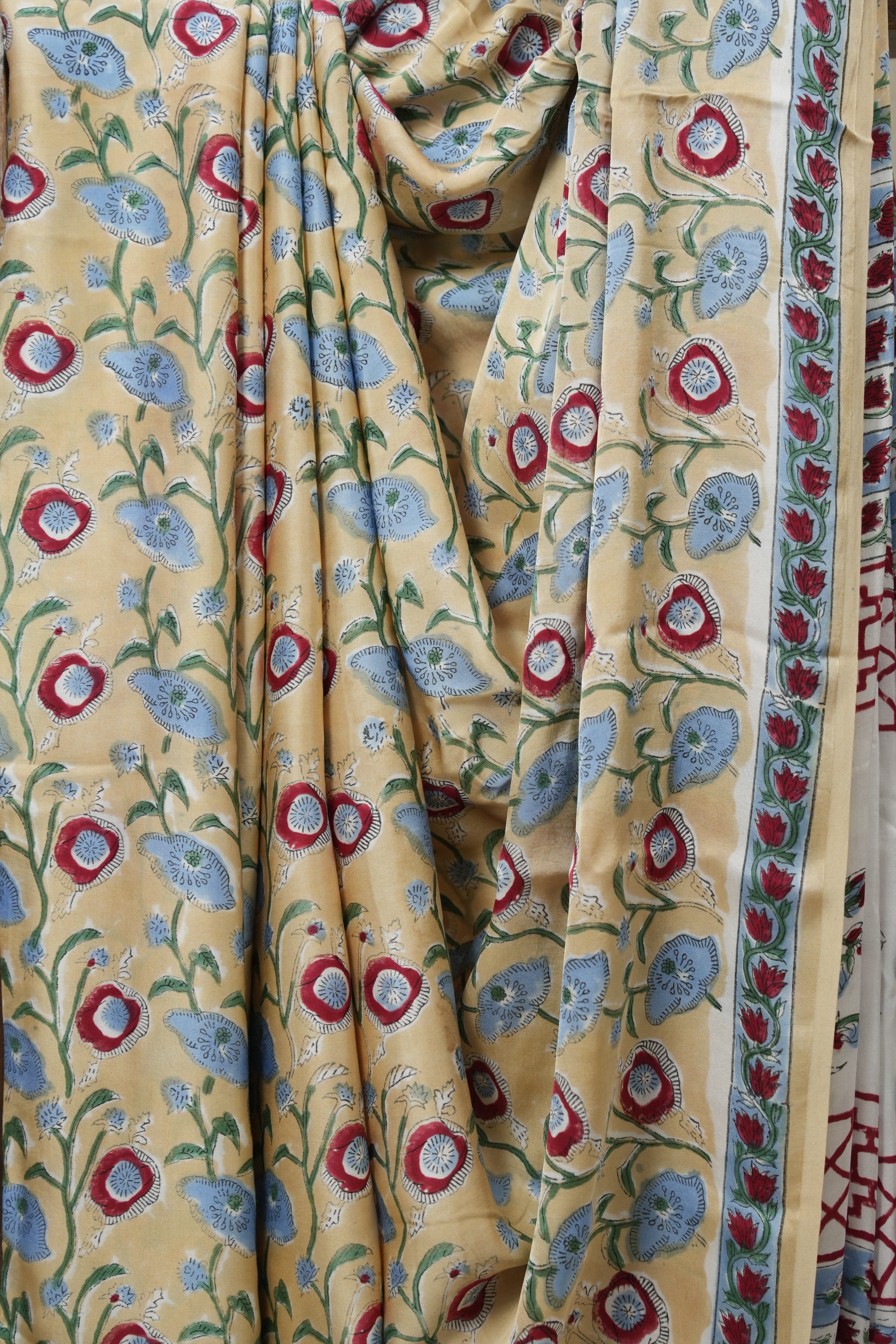Beige HBP Modal Silk Saree (DEFECT) - SRBMSS114-PI