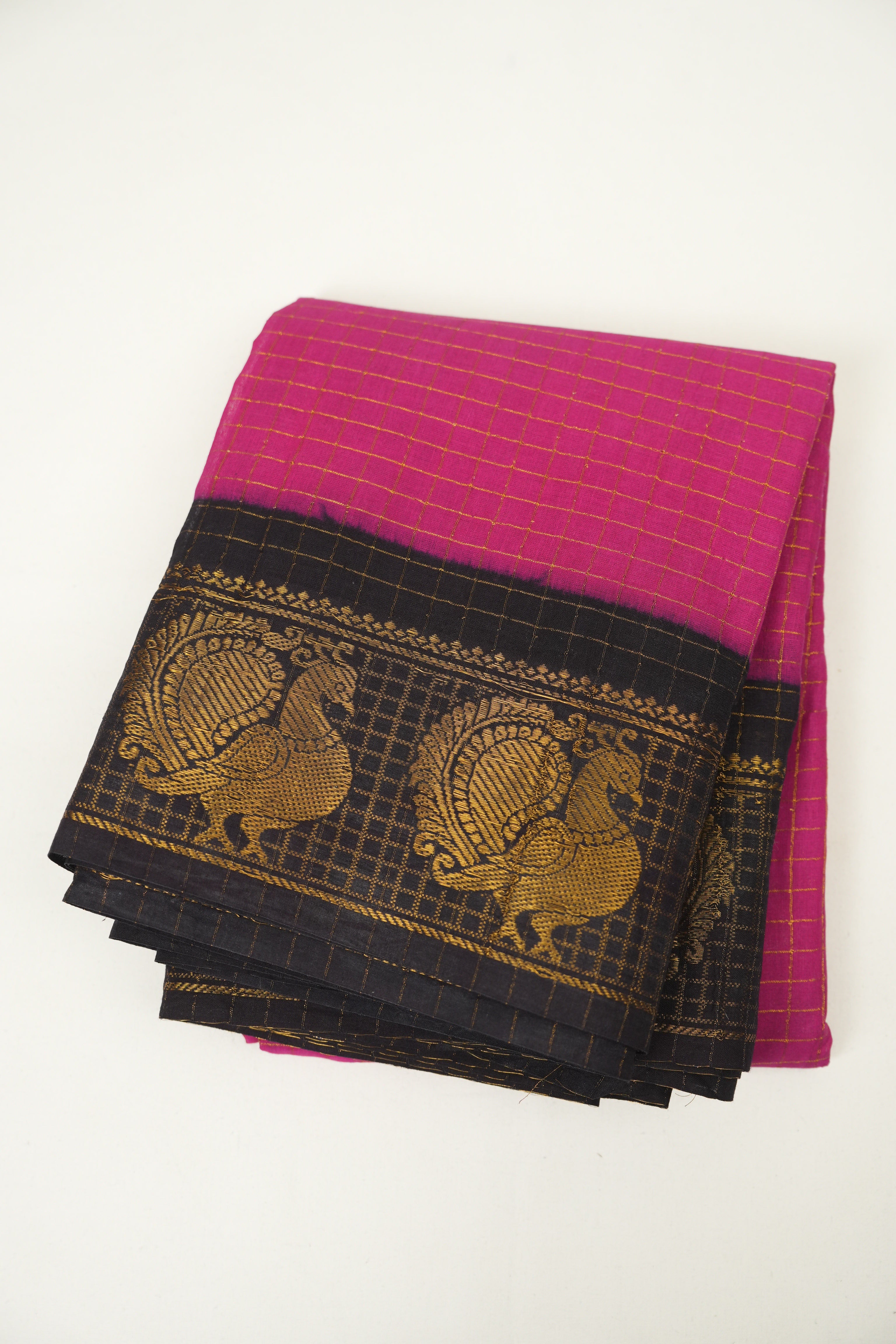 Pink Sungudi Cotton Saree - SRPSCS129