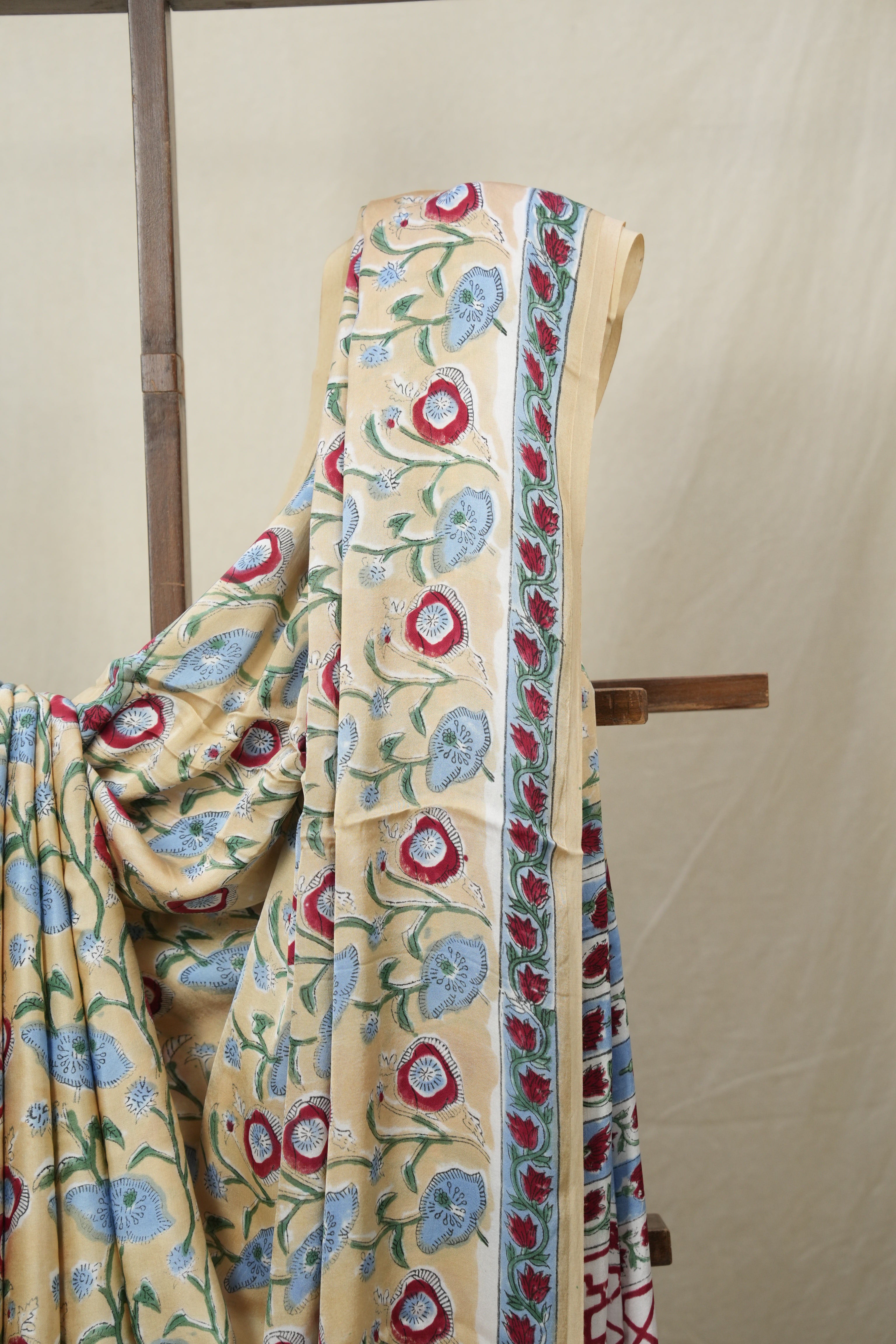 Beige HBP Modal Silk Saree (DEFECT) - SRBMSS114-PI