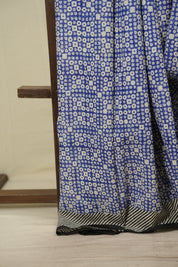 Blue HBP Cotton Saree - SRBCS3780