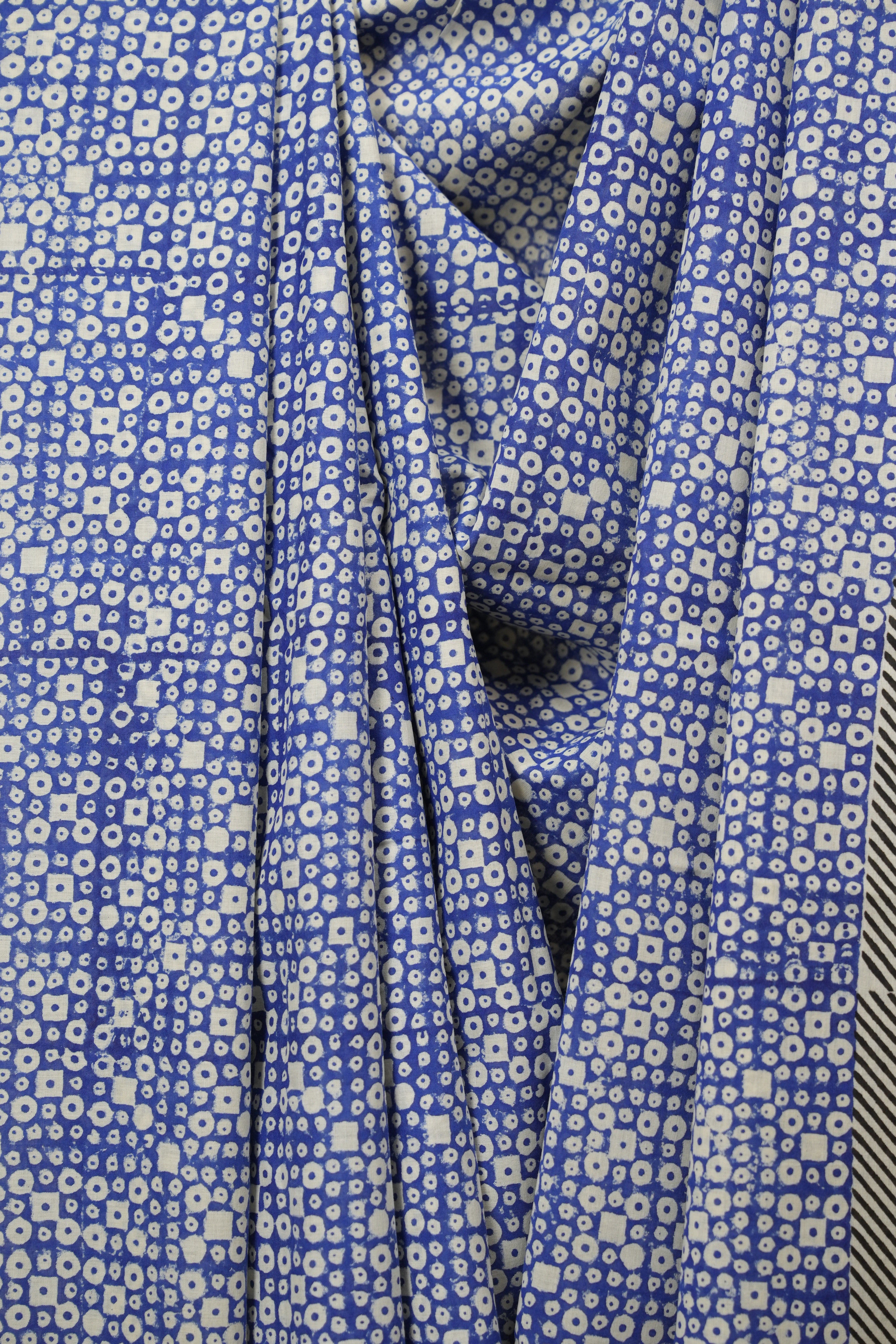 Blue HBP Cotton Saree - SRBCS3780