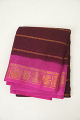 Maroon Sungudi Cotton Saree - SRMSCS110