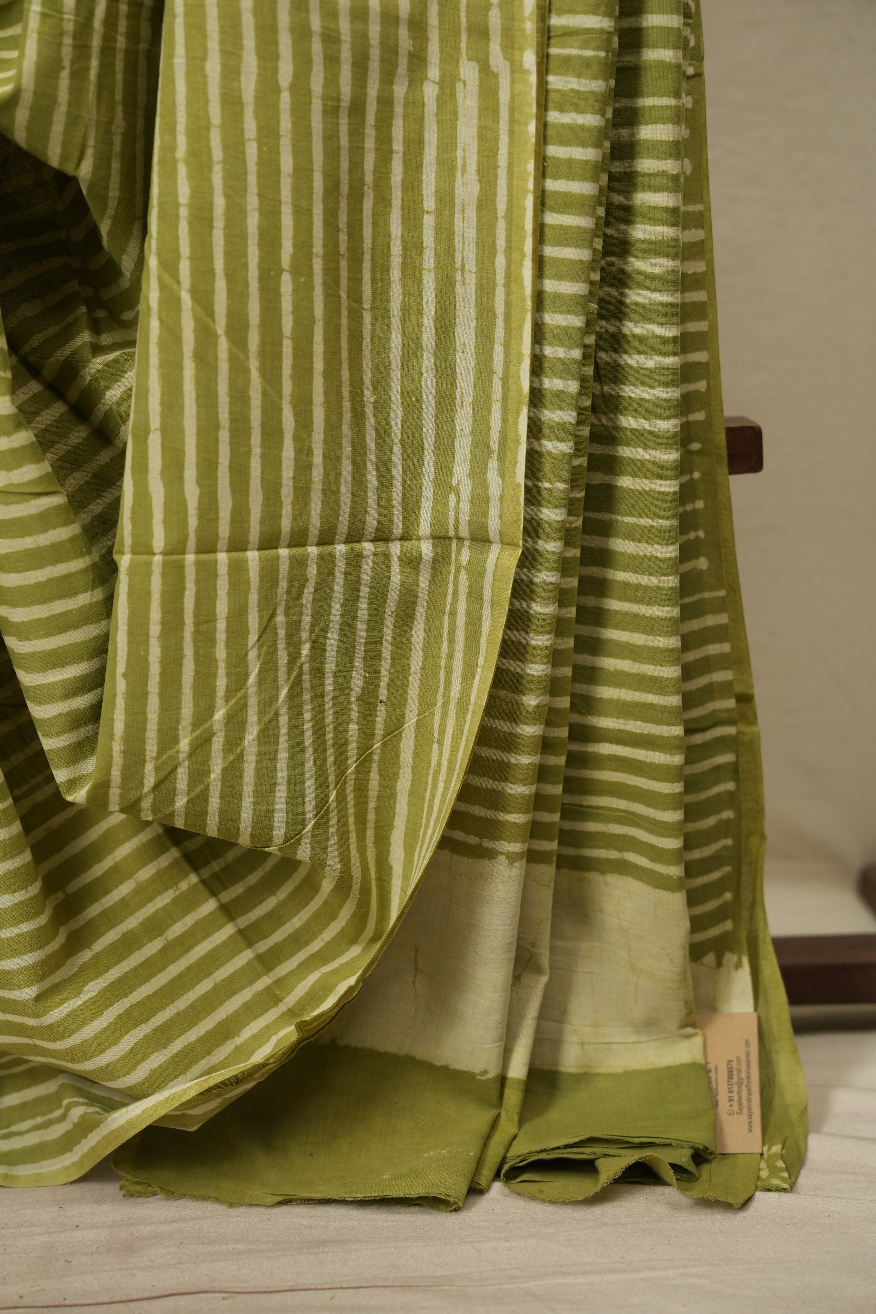 Green HBP Cotton Saree - SRGCS3783