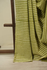 Green HBP Cotton Saree - SRGCS3783