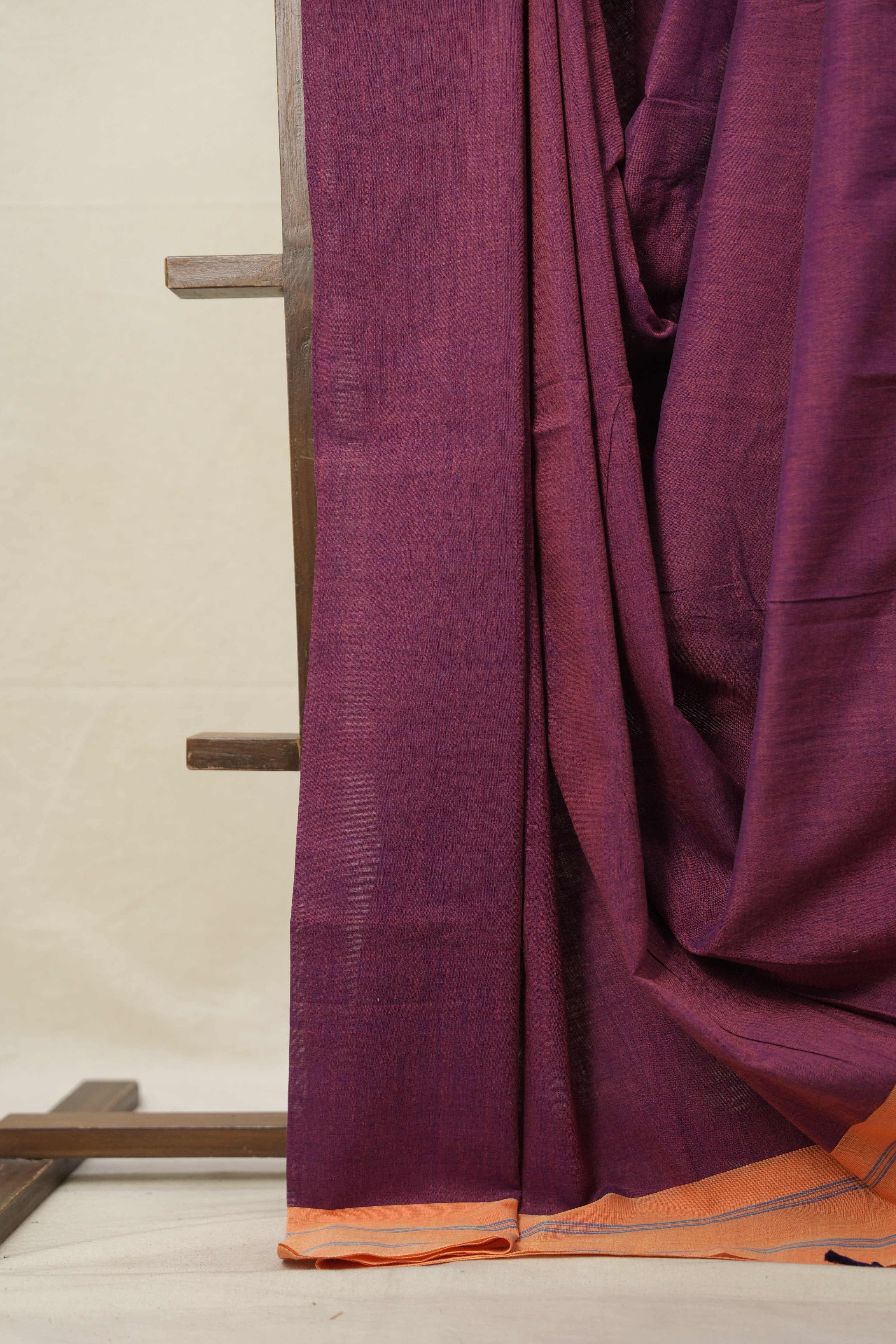 Magenta Cotton Ilkal Saree  - SRMCIS711