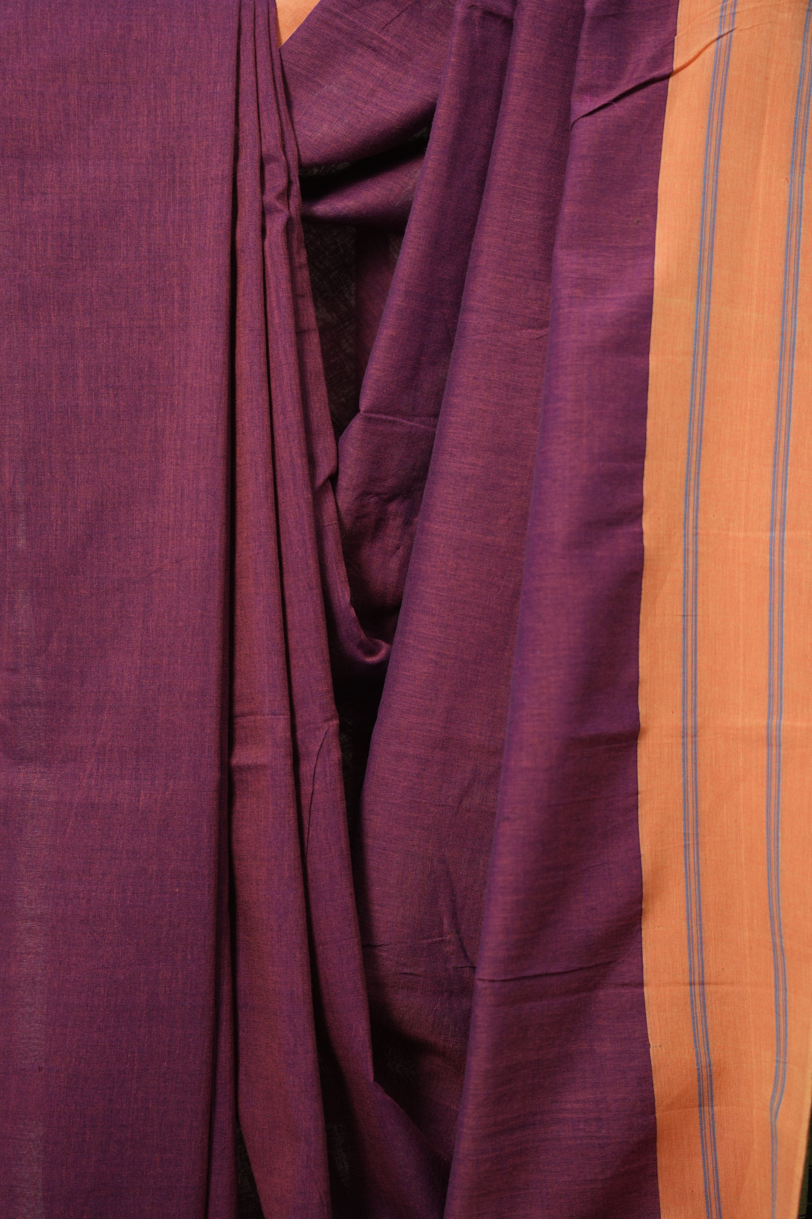 Magenta Cotton Ilkal Saree  - SRMCIS711