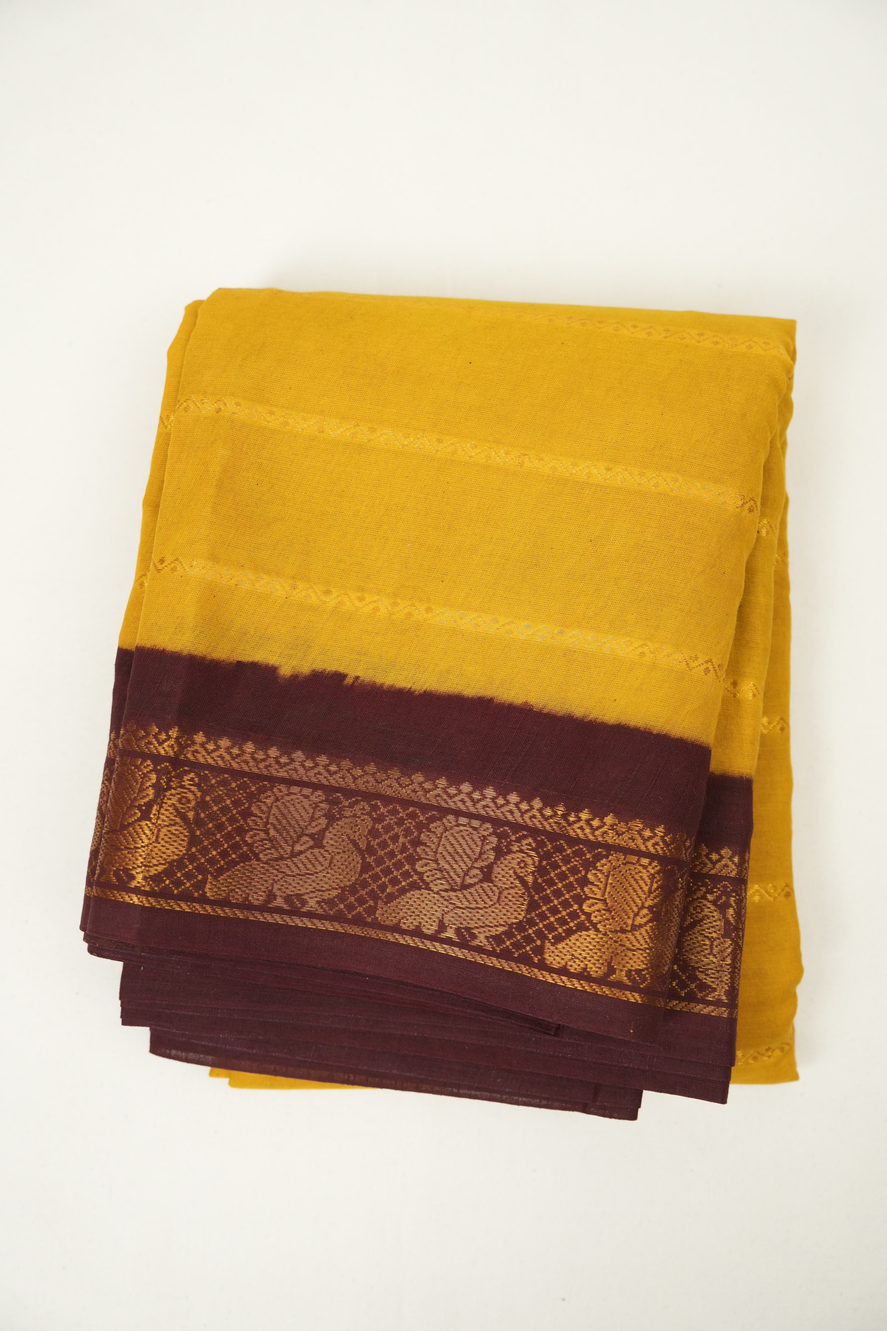 Yellow Sungudi Cotton Saree - SRYSCS114
