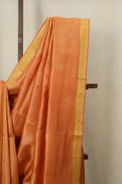 Orange Tussar Silk Saree - SROTSS1529