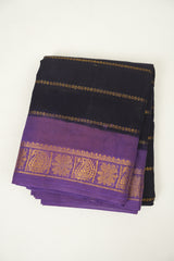 Deep Purple Sungudi Cotton Saree - SRDPSCS117