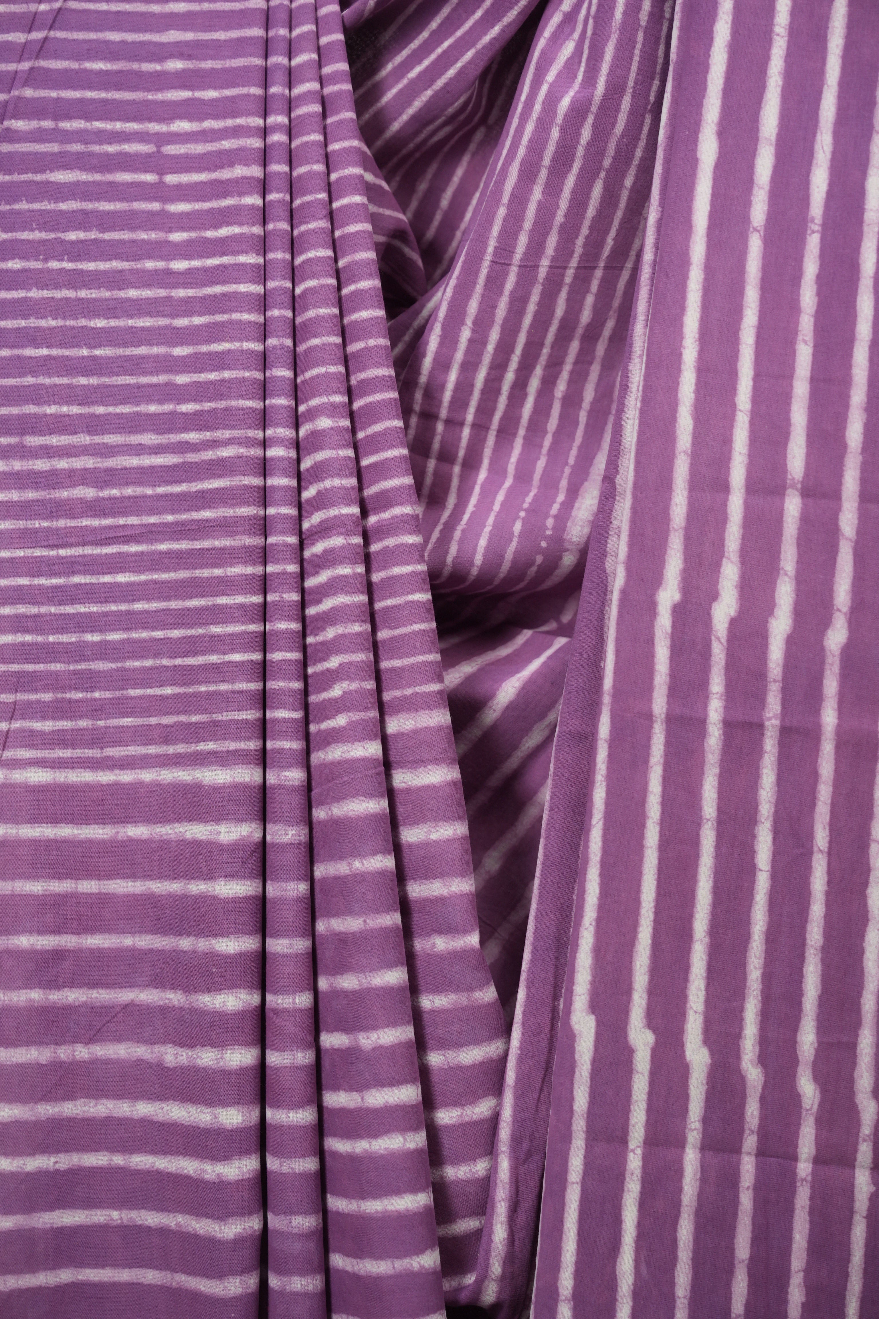 Purple HBP Cotton Saree - SRPCS3782