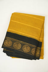Mustard Sungudi Cotton Saree - SRMSCS119