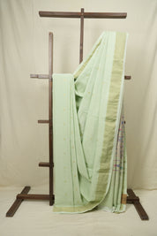 Mint Cotton Paithani Saree - SRMCPS793