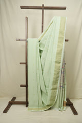 Mint Cotton Paithani Saree - SRMCPS793