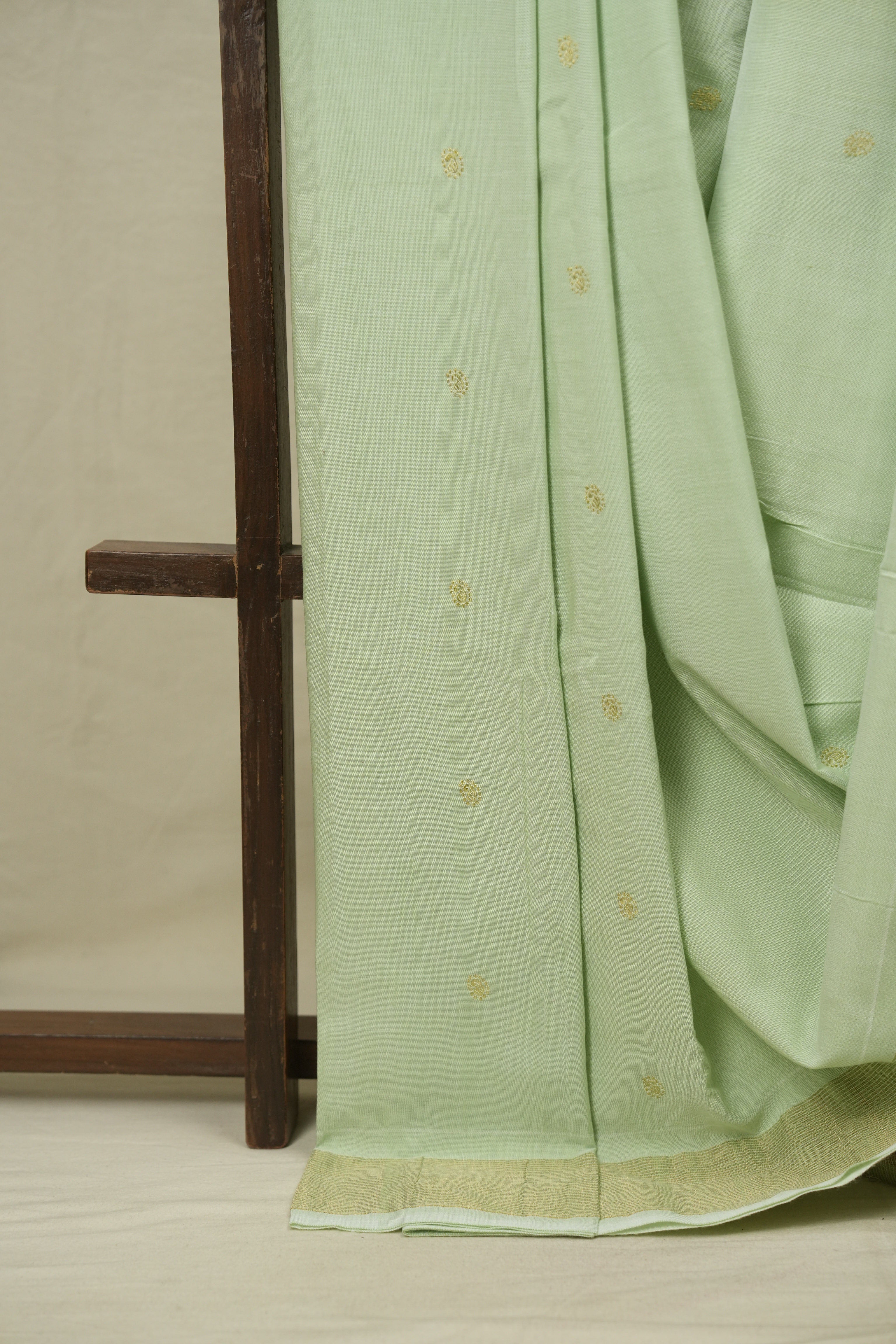 Mint Cotton Paithani Saree - SRMCPS793